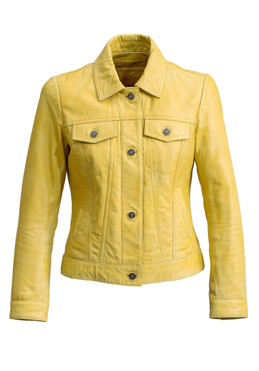 Lederjacke im Jeansjacken Look „Barbados”