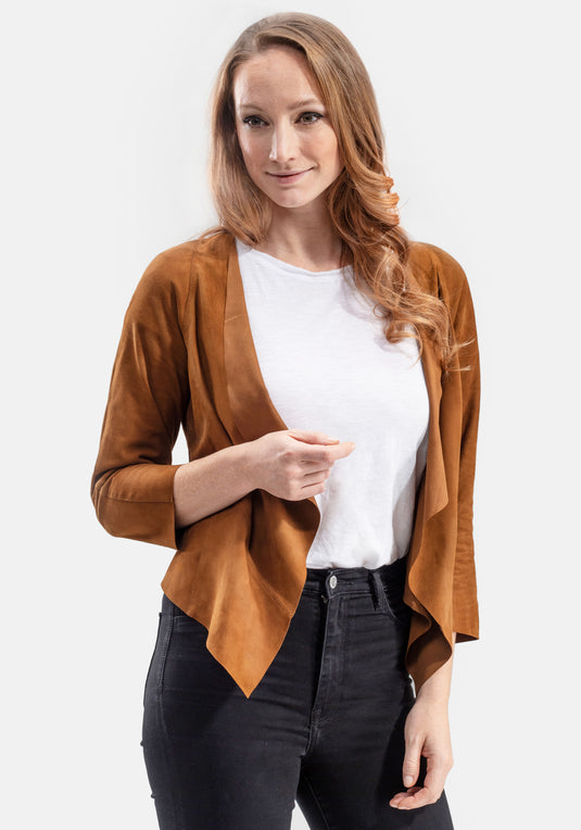 Bolero in Veloursleder „Charmoise“ Women