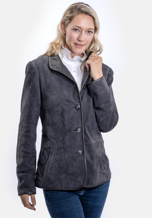 Ziegenvelours-Jacke “Debouillet”