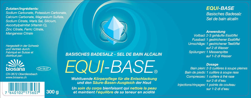 Cargue la imagen en el visor de la galería, EQUI-BASE basisches Badesalz 300 g
