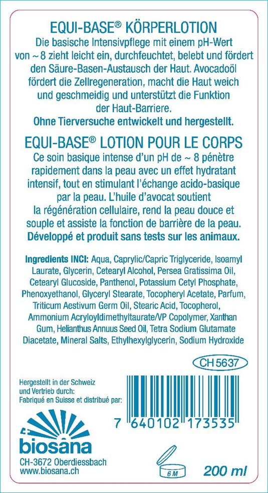 EQUI-BASE basische Körperlotion 200 ml