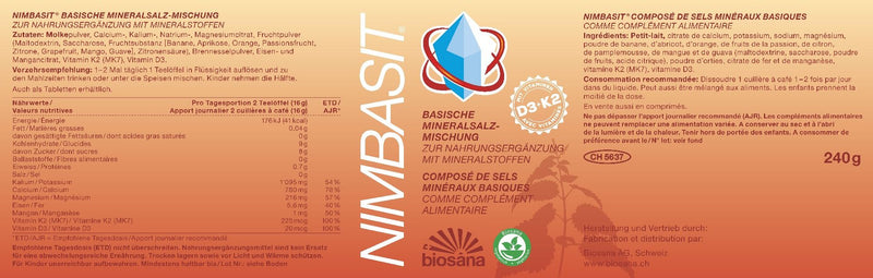 Cargue la imagen en el visor de la galería, NIMBASIT Mineralsalz Pulver 240 g
