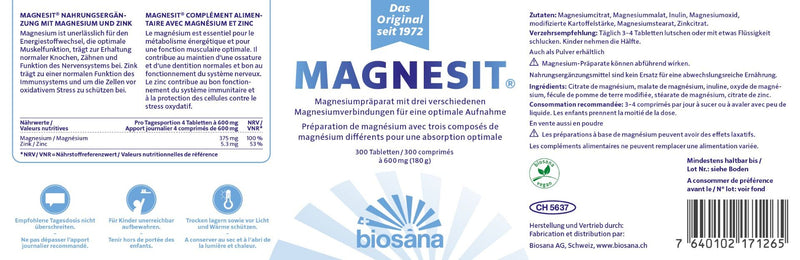 Carica immagine in Galleria Viewer, MAGNESIT Mineralsalz Tabletten 300 Stk
