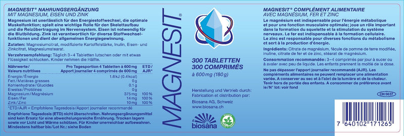 Carica immagine in Galleria Viewer, MAGNESIT Mineralsalz Tabletten 300 Stk
