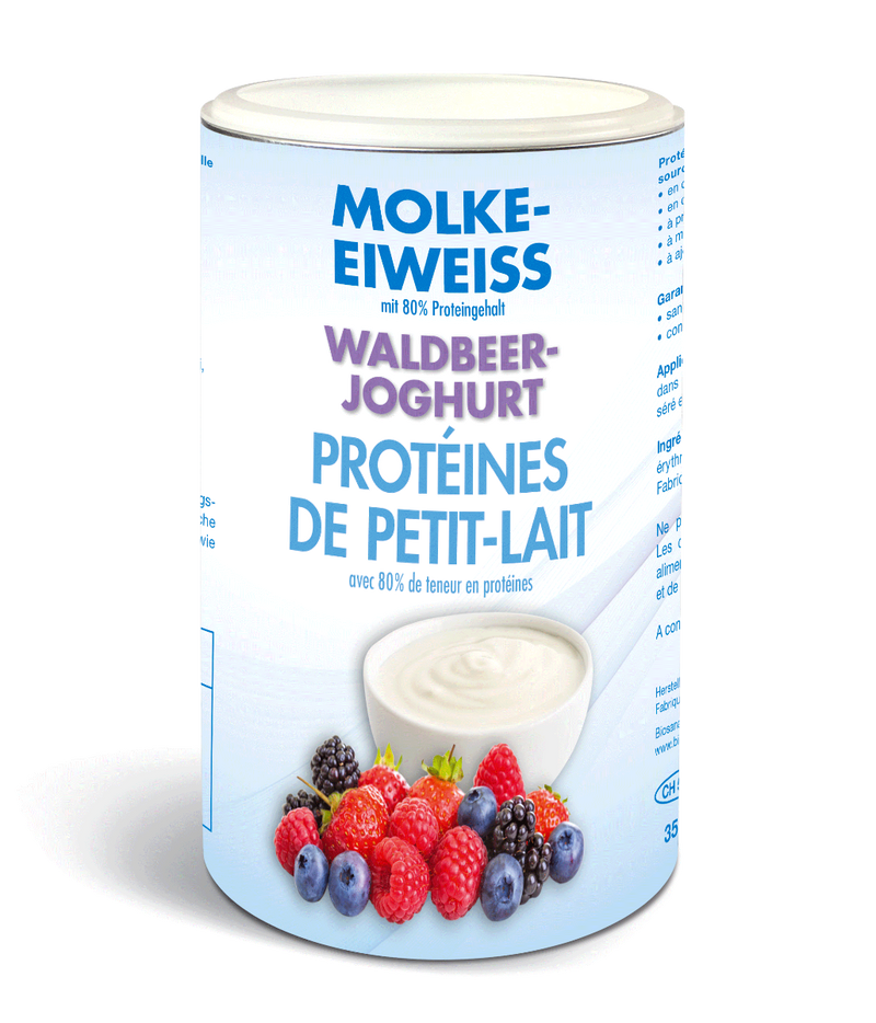 Chargez l&#39;image dans la visionneuse de la galerie, Molke-Eiweiss Pulver Waldbeer-Joghurt 350 g
