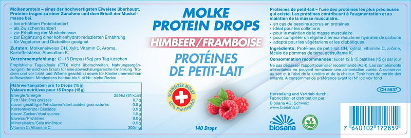 Carica immagine in Galleria Viewer, Molke Protein Drops Himbeer 140 Stk
