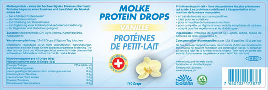 Molke Protein Drops Vanille 140 Stk