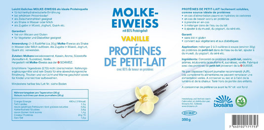 Molke-Eiweiss Pulver Vanille 350 g