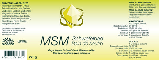 MSM Schwefelbad 220 g