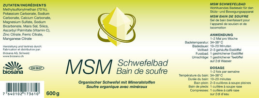 MSM Schwefelbad 600 g