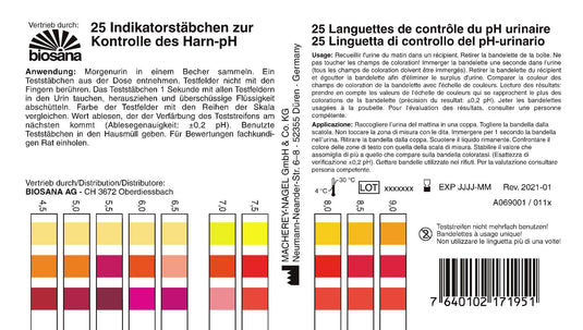 pH Indikatorstäbchen 25 Stk