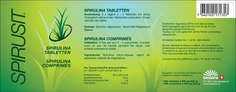 Cargue la imagen en el visor de la galería, SPIRUSIT Tabletten 1000 Stk
