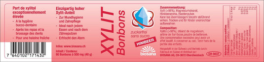 Xylit Bonbons Himbeer 80 Stk