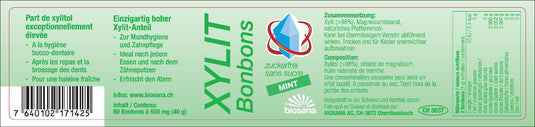 Xylit Bonbons Mint 80 Stk