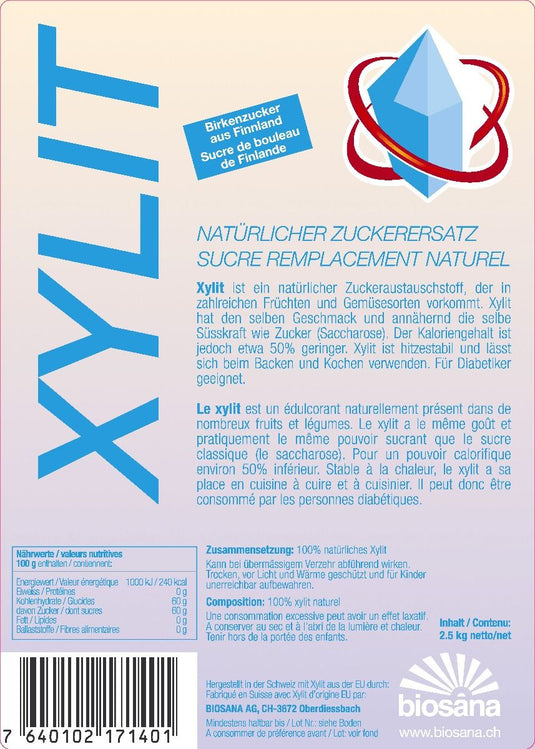 Xylit Zuckerersatz 2.5 kg