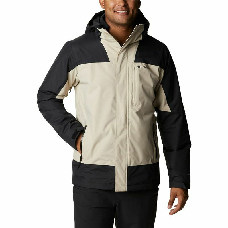 Cargue la imagen en el visor de la galería, Jacke für Erwachsene Columbia Electric Peak Schwarz Beige 2-in-1 Mit Kapuze
