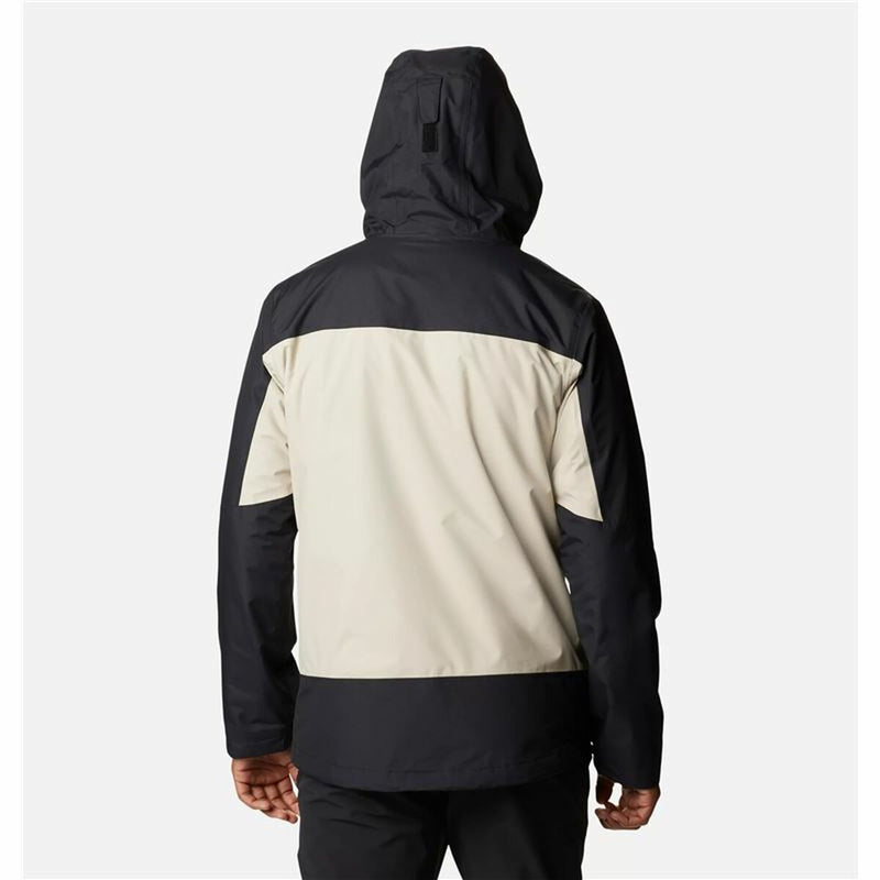 Cargue la imagen en el visor de la galería, Jacke für Erwachsene Columbia Electric Peak Schwarz Beige 2-in-1 Mit Kapuze
