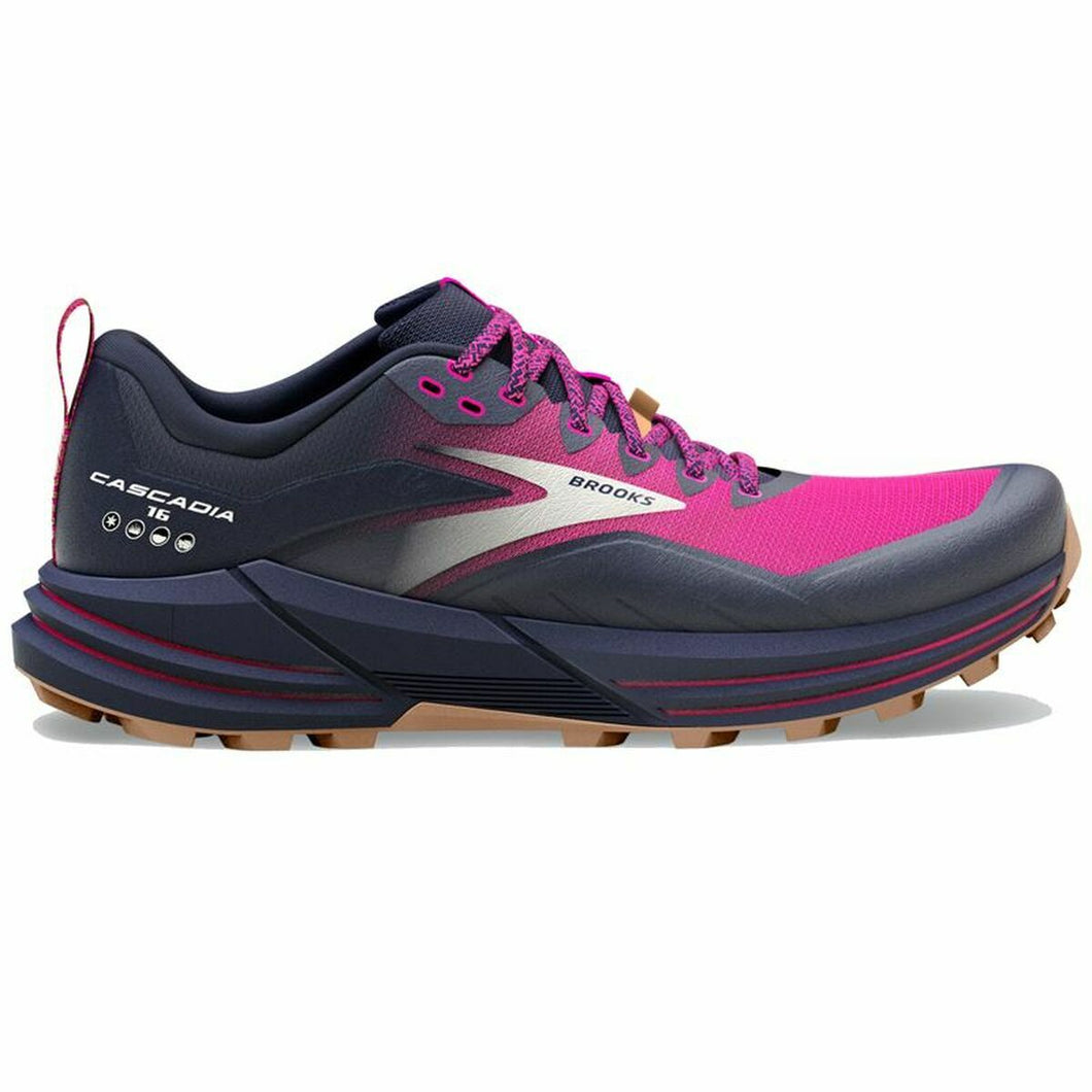 Chaussures de Running pour Adultes Brooks Cascadia 16 Femme Noir