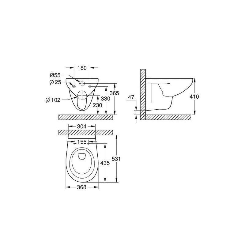 Load image into Gallery viewer, Toilette Grohe   Aufgehängt Weiß
