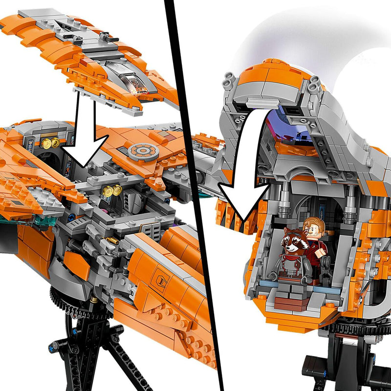 Chargez l&#39;image dans la visionneuse de la galerie, Playset   Lego 76193 Marvel Guardians of the Galaxy Starship with Thor &amp; Star-Lord         1901 Pièces  
