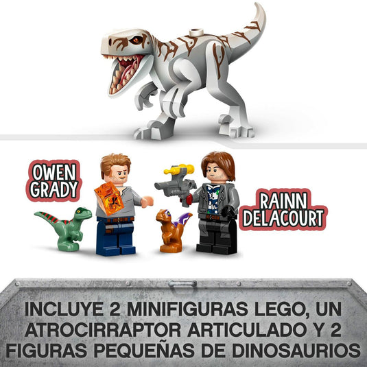 Playset Lego 76945 Jurassic World Atrociraptor Motorcycle (169 Pièces)