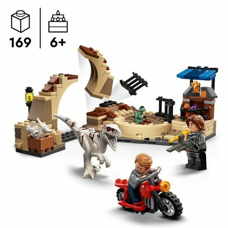 Chargez l&#39;image dans la visionneuse de la galerie, Playset Lego 76945 Jurassic World Atrociraptor Motorcycle (169 Pièces)
