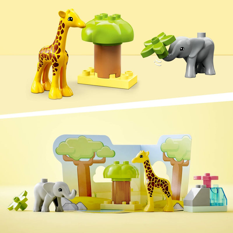 Chargez l&#39;image dans la visionneuse de la galerie, Playset Lego DUPLO African Wild Animals, 10 Pièces
