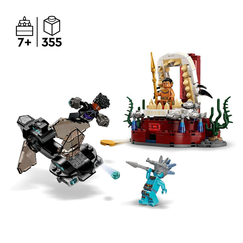 Cargue la imagen en el visor de la galería, Konstruktionsspiel Lego Marvel 76213 The Throne Salle of King Namor
