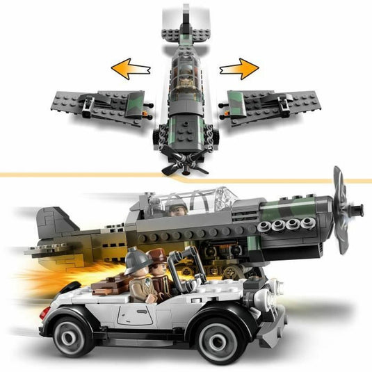 Konstruktionsspiel Lego  Indiana Jones 77012 Continuation by fighting plane