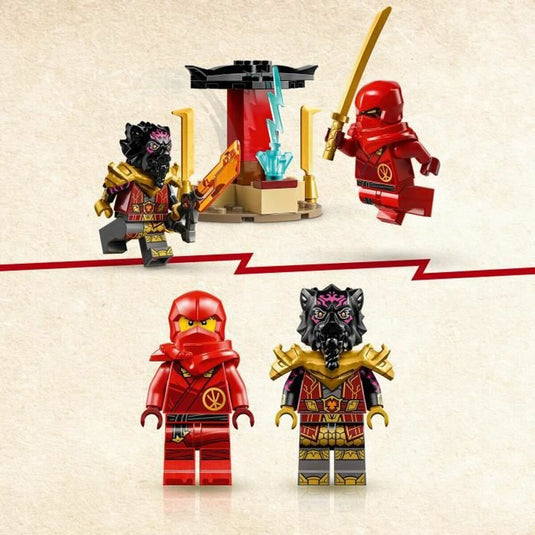 Spielset Fahrzeuge Lego Ninjago Kai and Ras's Car and Bike Battle 71789 109 Stücke