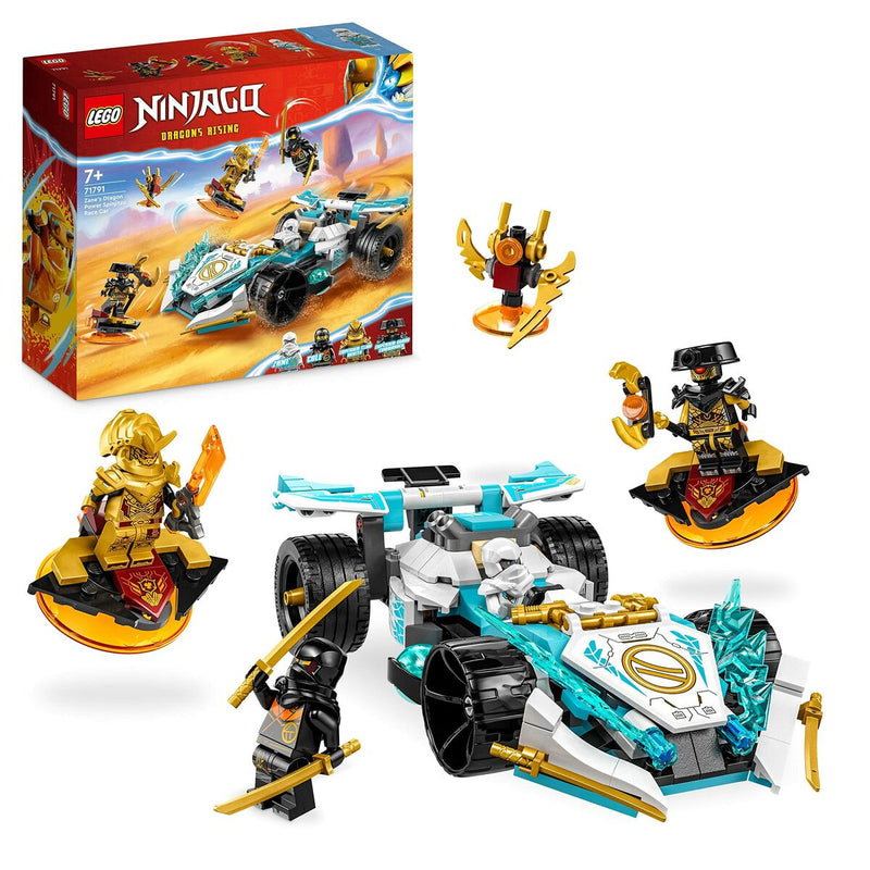 Cargue la imagen en el visor de la galería, Spielset Fahrzeuge Lego Ninjago Dragon Rising: Zane&#39;s Dragon Power Spinjitzu Race Car 71791 307 Stücke
