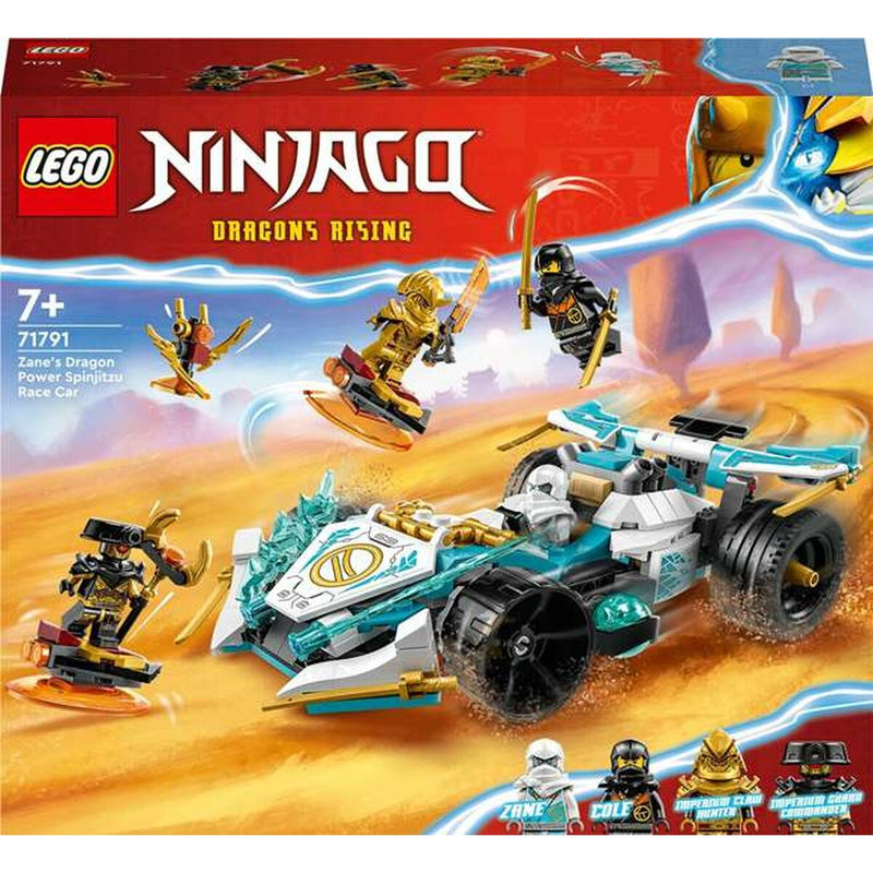 Cargue la imagen en el visor de la galería, Spielset Fahrzeuge Lego Ninjago Dragon Rising: Zane&#39;s Dragon Power Spinjitzu Race Car 71791 307 Stücke
