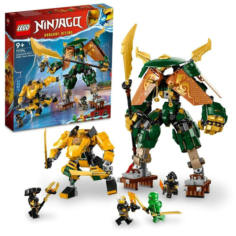 Chargez l&#39;image dans la visionneuse de la galerie, Set de construction Lego Ninjago 71794 The Ninjas Lloyd and Arin robot team
