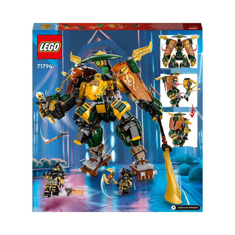 Chargez l&#39;image dans la visionneuse de la galerie, Set de construction Lego Ninjago 71794 The Ninjas Lloyd and Arin robot team
