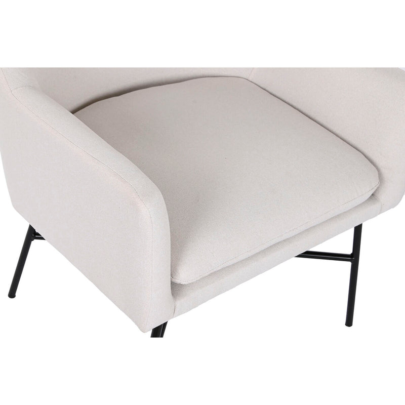 Chargez l&#39;image dans la visionneuse de la galerie, Fauteuil DKD Home Decor Beige Métal 66 x 62 x 75 cm
