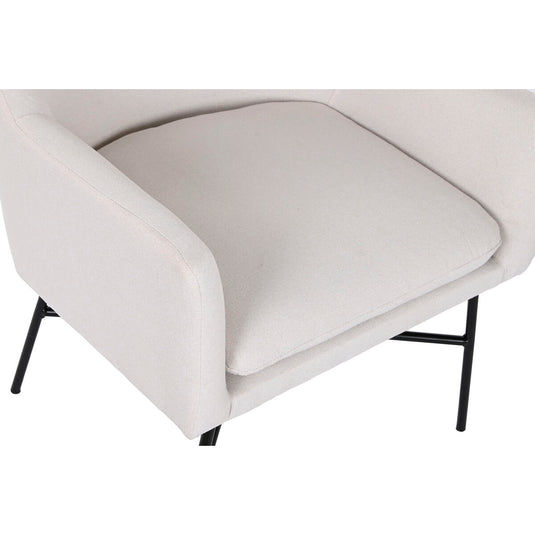 Fauteuil DKD Home Decor Beige Métal 66 x 62 x 75 cm