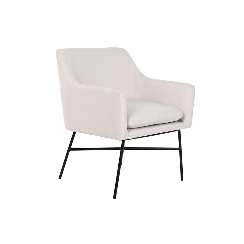 Chargez l&#39;image dans la visionneuse de la galerie, Fauteuil DKD Home Decor Beige Métal 66 x 62 x 75 cm
