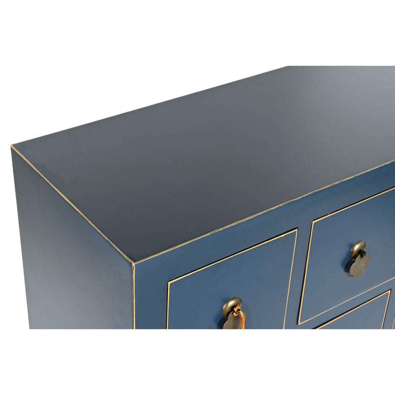 Carica immagine in Galleria Viewer, Schubladenschrank DKD Home Decor Blau Gold Tanne Holz MDF Orientalisch 63 x 27 x 101 cm
