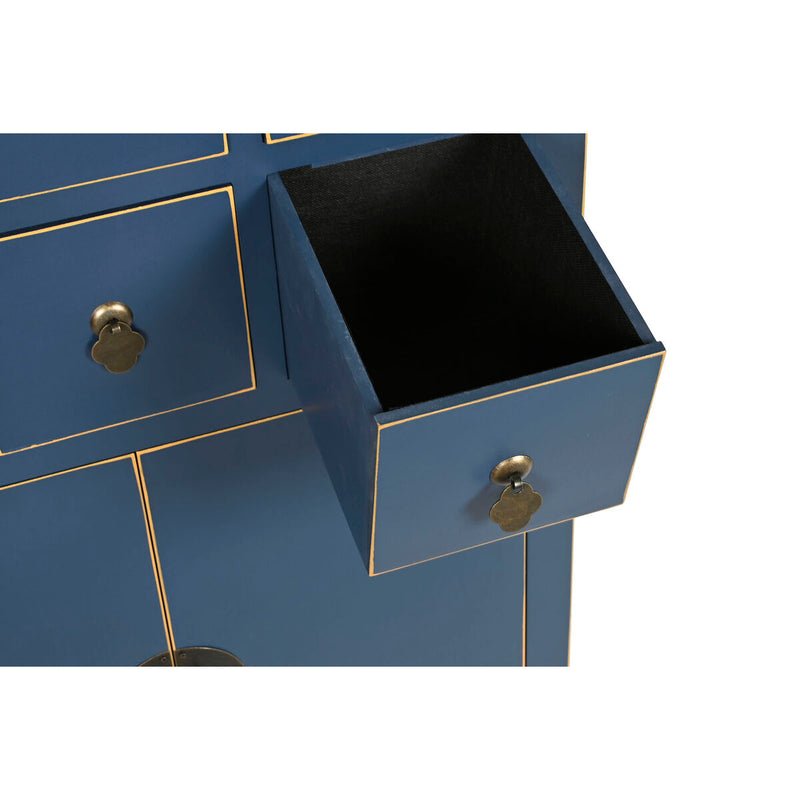 Carica immagine in Galleria Viewer, Schubladenschrank DKD Home Decor Blau Gold Tanne Holz MDF Orientalisch 63 x 27 x 101 cm
