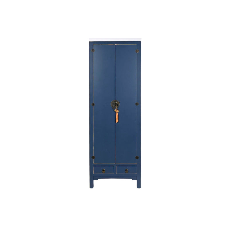 Carica immagine in Galleria Viewer, Schrank DKD Home Decor Blau Gold Tanne Holz MDF 60 x 30 x 180 cm
