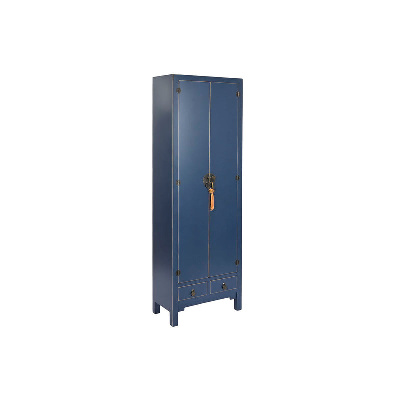 Carica immagine in Galleria Viewer, Schrank DKD Home Decor Blau Gold Tanne Holz MDF 60 x 30 x 180 cm
