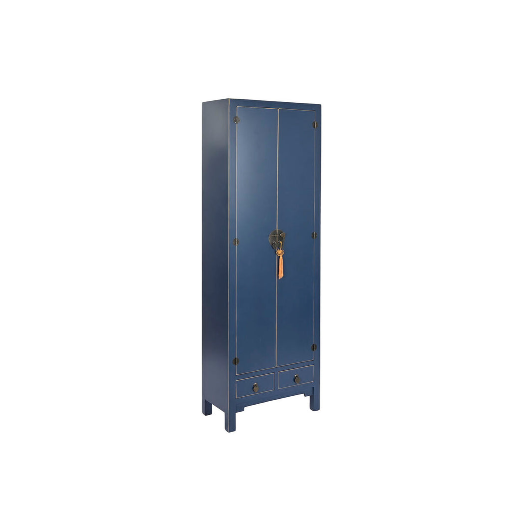 Schrank DKD Home Decor Blau Gold Tanne Holz MDF 60 x 30 x 180 cm