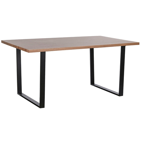 Table de Salle à Manger Home ESPRIT Marron Noir Fer Bois MDF 160 x 90 x 75 cm