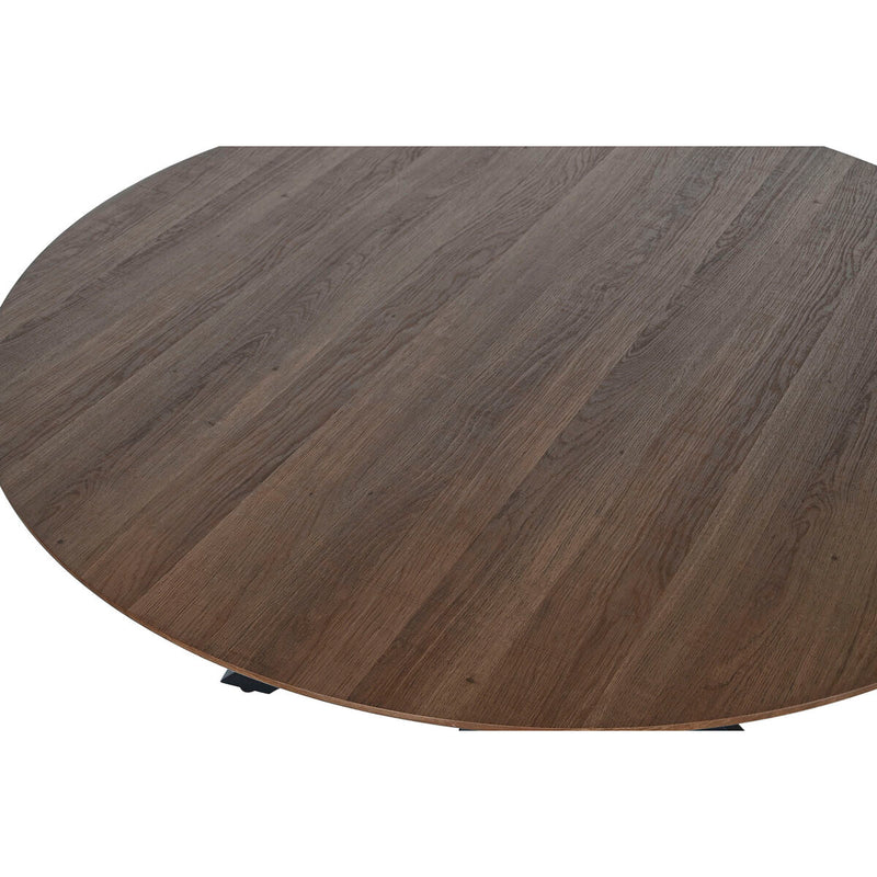 Cargue la imagen en el visor de la galería, Esstisch Home ESPRIT Braun Schwarz Eisen Holz MDF 120 x 120 x 75 cm
