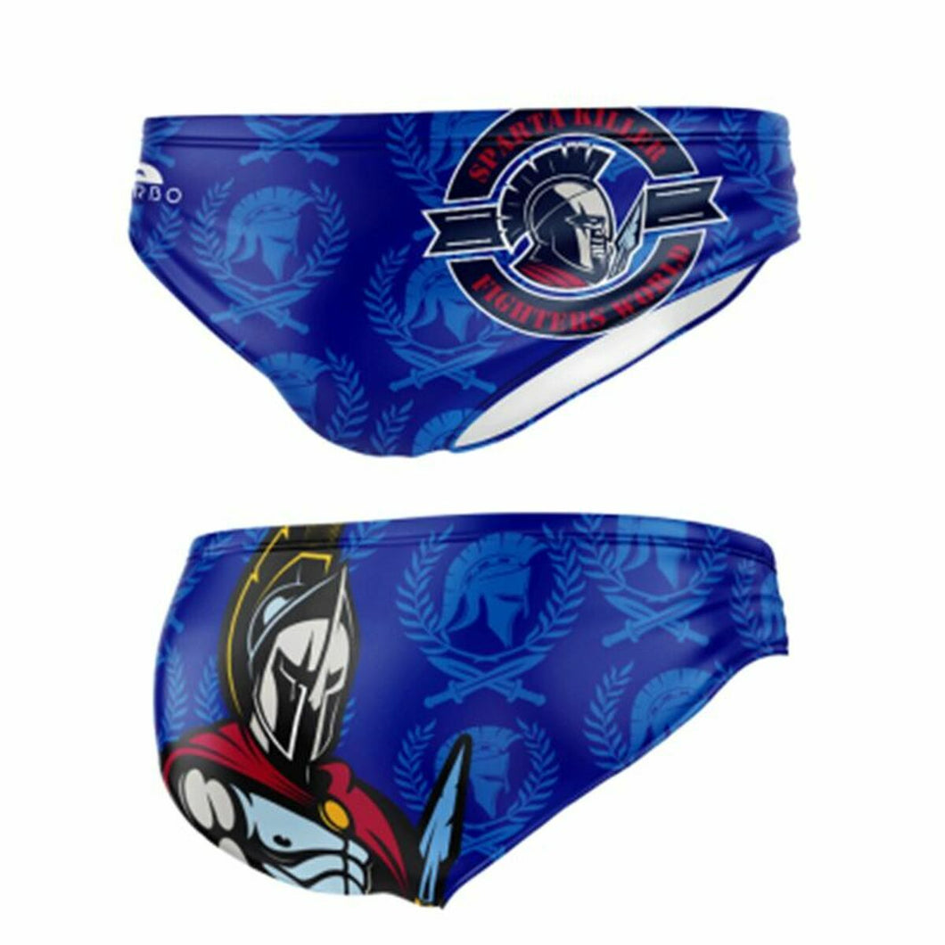 Herren Badehose Turbo Waterpolo Spartan Italia Blau