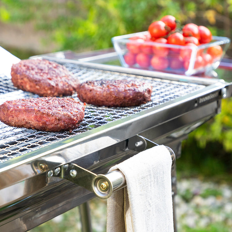 Cargue la imagen en el visor de la galería, Zusammenklappbarer Holzkohlegrill aus Edelstahl ExelQ InnovaGoods
