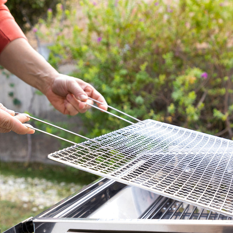 Cargue la imagen en el visor de la galería, Zusammenklappbarer Holzkohlegrill aus Edelstahl ExelQ InnovaGoods
