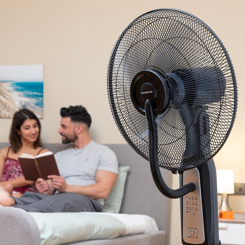 Laden Sie das Bild in Galerie -Viewer, Standventilador und -vernebler mit Fernbedienung InnovaGoods Schwarz 2,8 L 90 W (Restauriert C)
