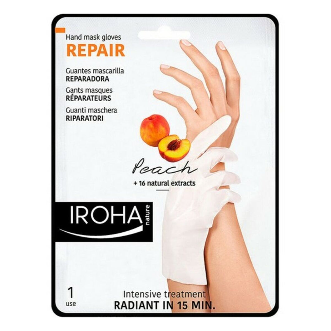 Gloves for hand care Iroha peach