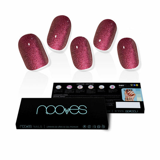 Faux ongles Nooves Ruby Claret Gel Autocollants